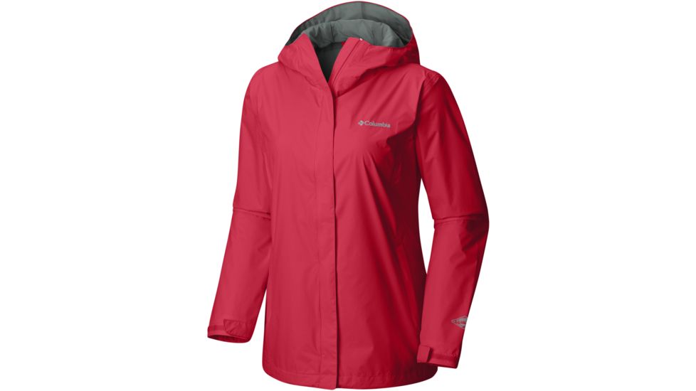 Columbia Arcadia II Rain Jacket - Women's, Red Camellia, X-Small, 426206