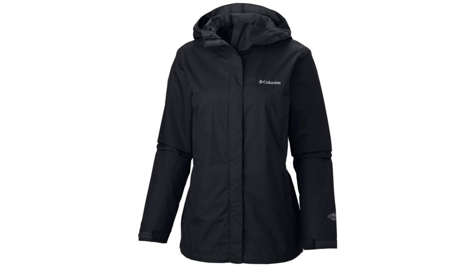 Columbia Arcadia II Rain Jacket - Women's, Black, Extra Large, 1534111010-XL