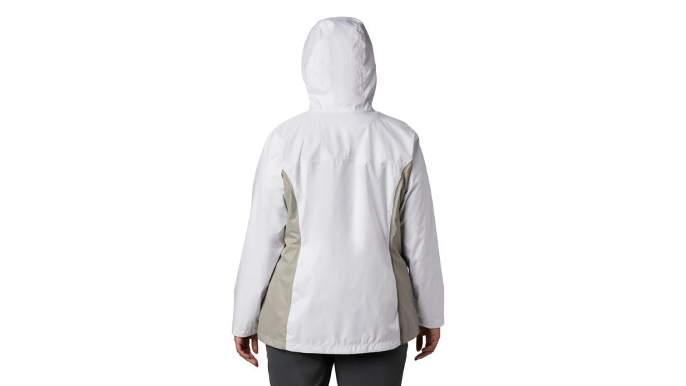 Columbia Arcadia II Jacket - Womens, White, Flint Grey, 1X, 153411-101-1X