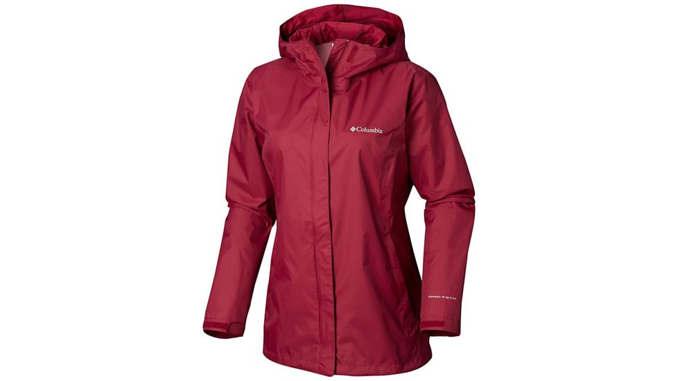 Columbia Arcadia II Rain Jacket - Women's, Wine Berry, Extra Small, 1534111550-XS