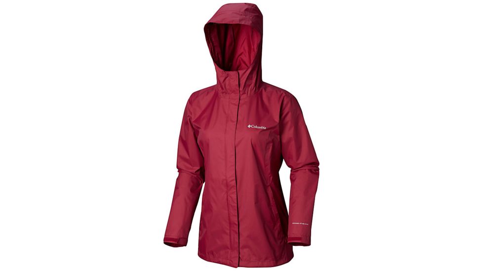Columbia Arcadia II Rain Jacket - Women's, Wine Berry, Extra Small, 1534111550-XS
