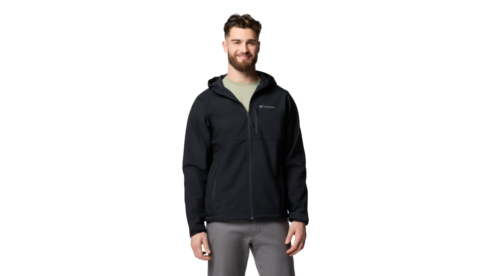 Columbia Ascender II Hooded Softshell Jacket - Men's, Black, Small, 2090451010-010-S