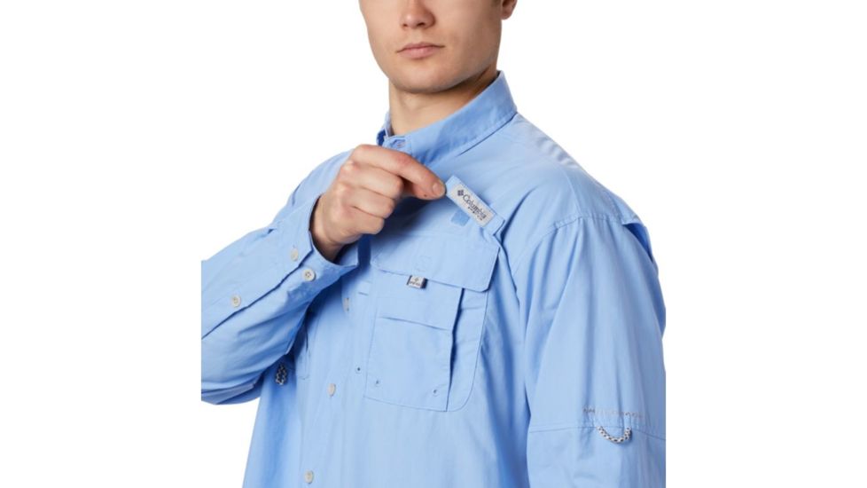 Columbia Bahama II L/S Shirt, White Cap, Extra Small - Mens, 1011621455-XS