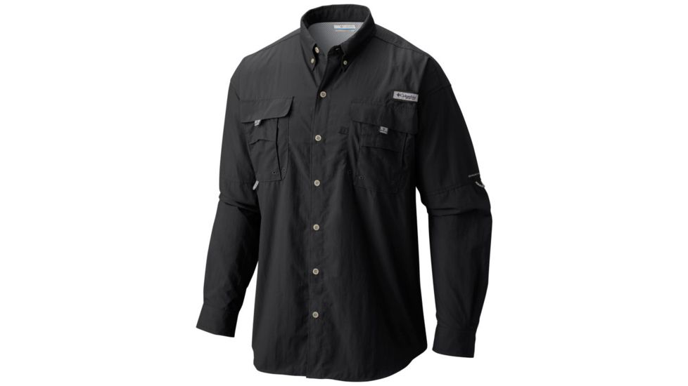 Columbia Bahama II Long Sleeve Shirt - Mens, Black, Small, 1011621010-S