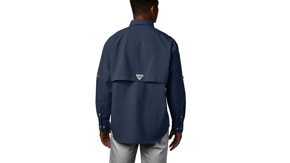 Columbia Bahama II Long Sleeve Shirt - Mens, Collegiate Navy, Extra Small, 101162-464-XS