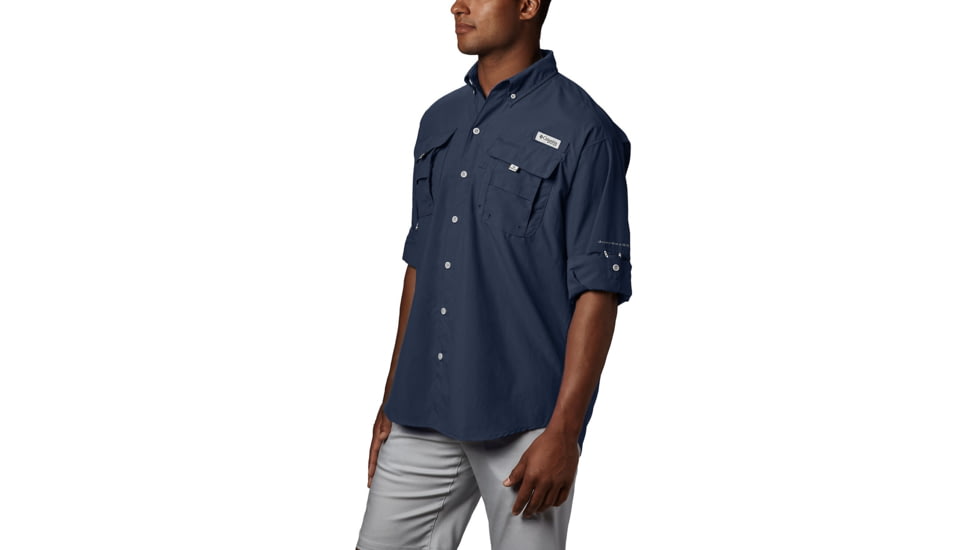 Columbia Bahama II Long Sleeve Shirt - Mens, Collegiate Navy, Extra Small, 101162-464-XS