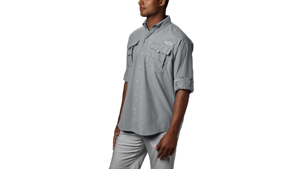 Columbia Bahama II Long Sleeve Shirt - Mens, Cool Grey, Extra Small, 101162-019-XS