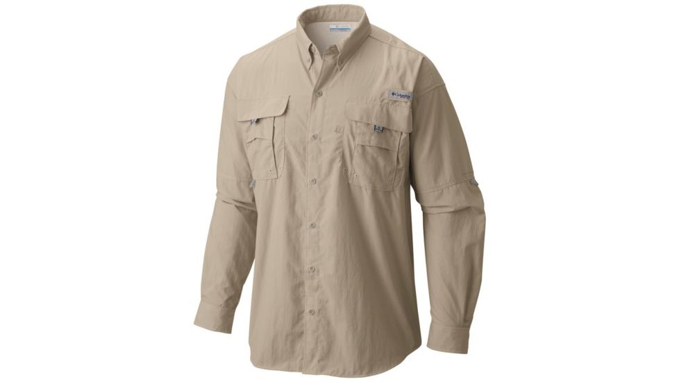 Columbia Bahama II Long Sleeve Shirt - Men's, Fossil, Extra Small, 101162-160-XS