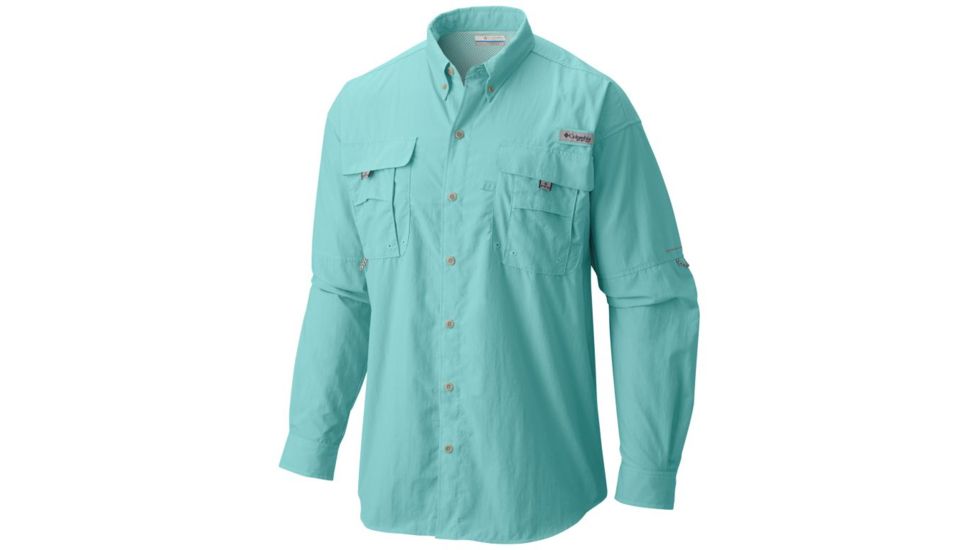 Columbia Bahama II Long Sleeve Shirt - Men's, Gulf Stream, Extra Small, 101162-499-XS