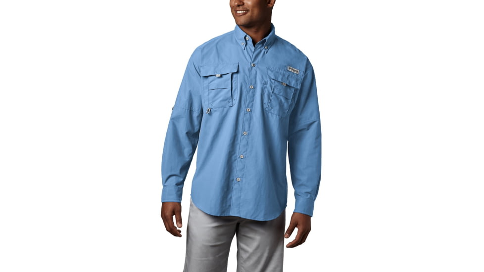 Columbia Bahama II Long Sleeve Shirt - Mens, Sail, Extra Small, 101162-486-XS
