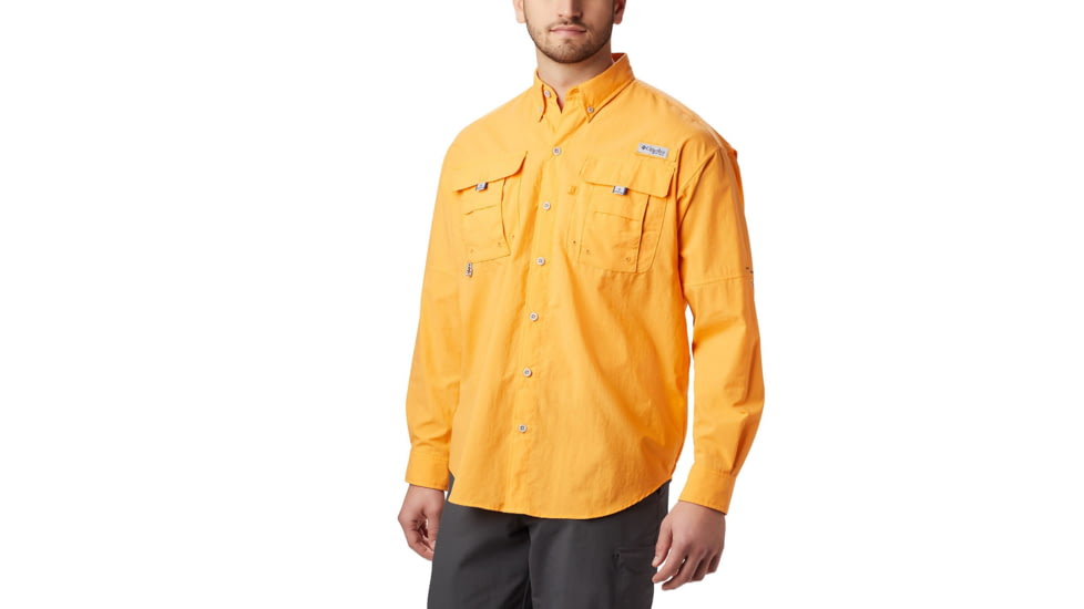 Columbia Bahama II Long Sleeve Shirt - Mens, Summer Orange, Extra Small, 101162-841-XS