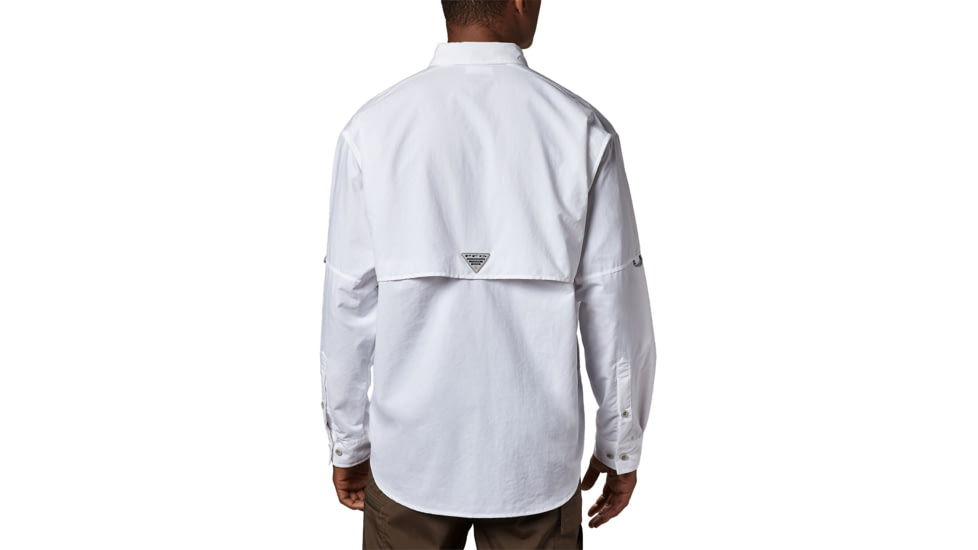 Columbia Bahama II Long Sleeve Shirt - Mens, White, Extra Small, 101162-100-XS
