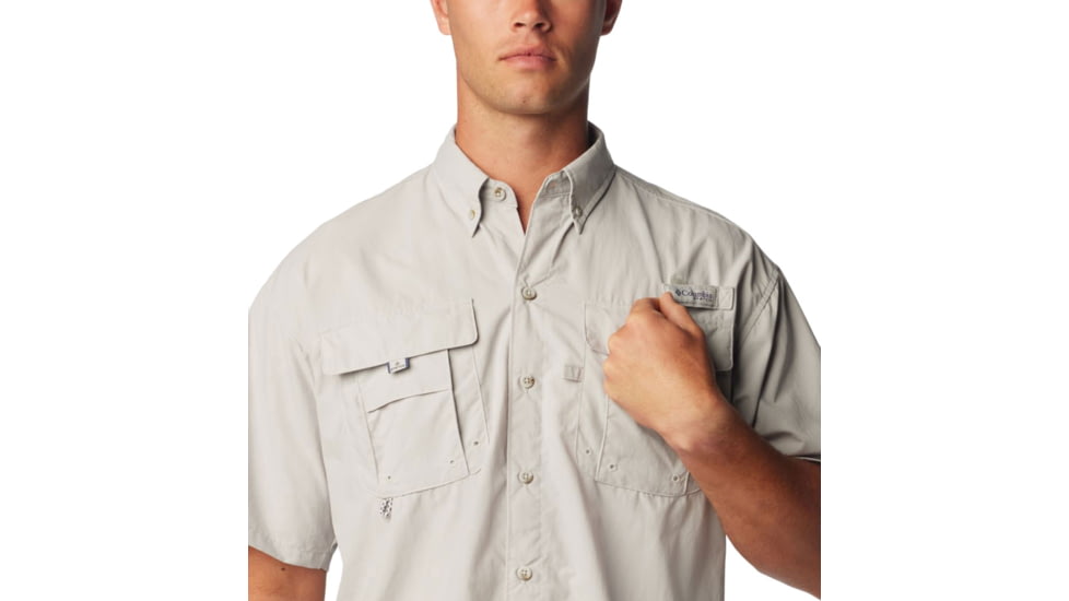 Columbia Bahama II Short Sleeve Shirt - Mens, Cool Grey, 2XS, 1011651019Cool GreyXXS
