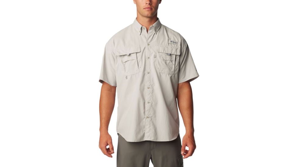 Columbia Bahama II Short Sleeve Shirt - Mens, Cool Grey, 2XS, 1011651019Cool GreyXXS