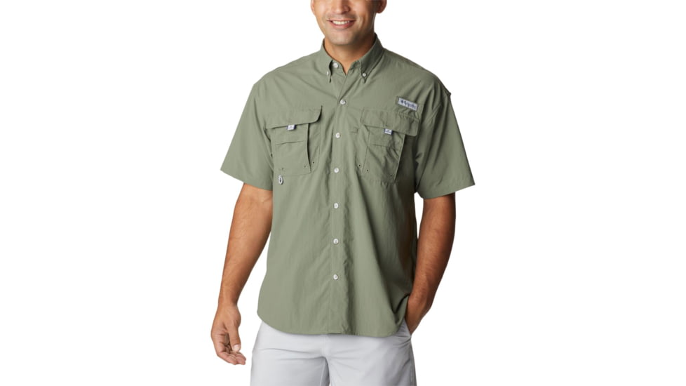Columbia Bahama II Short Sleeve Shirt - Mens, Cypress, 2XS, 1011651316CypressXXS