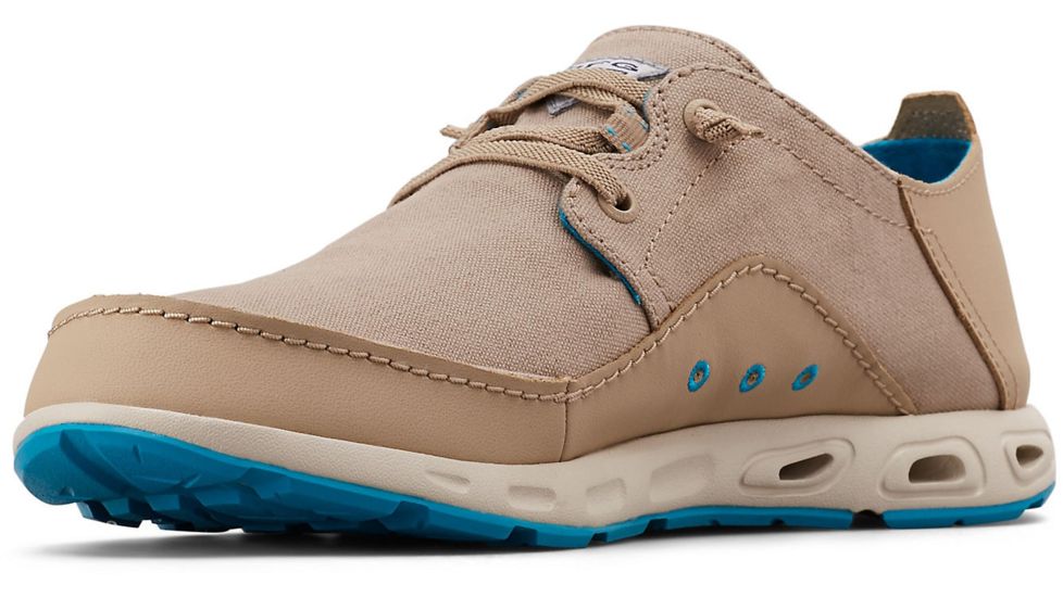 Columbia Bahama Vent Relaxed PFG Boat Shoes - Mens, Oxford Tan, Modern Turq, Medium, 9, 1661511212-9
