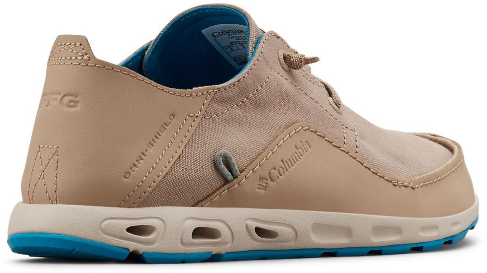 Columbia Bahama Vent Relaxed PFG Boat Shoes - Mens, Oxford Tan, Modern Turq, Medium, 9, 1661511212-9