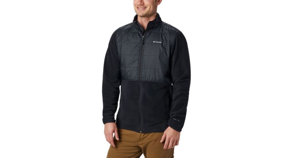 Columbia Basin Butte Fleece Full Zip - Mens, Black, Small, 1861601010-S