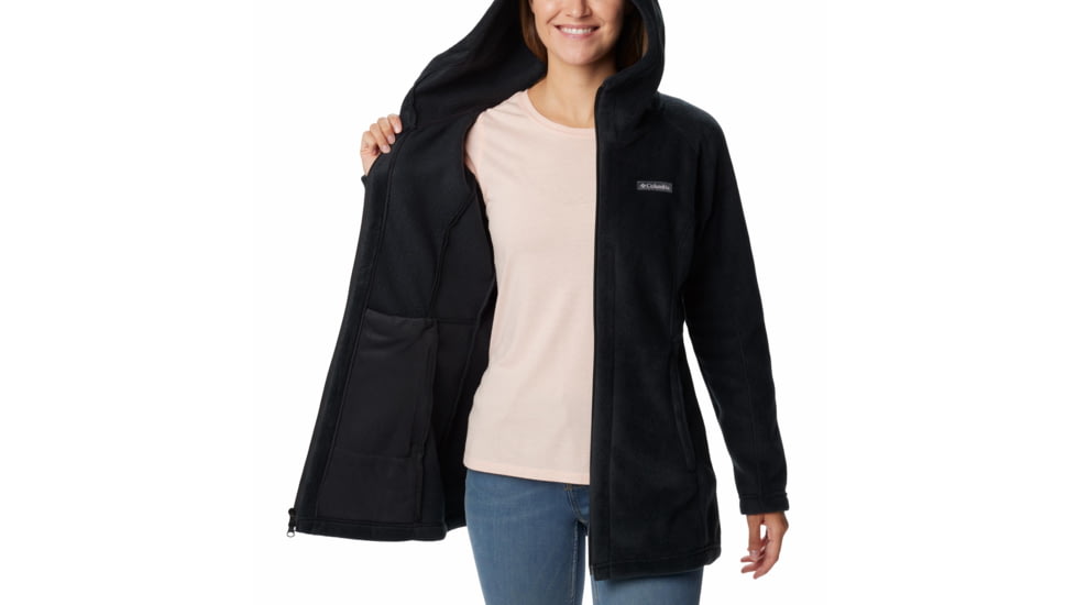 Columbia Benton Springs II Long Hoodie - Womens, Black, Large, 1556961010BlackL