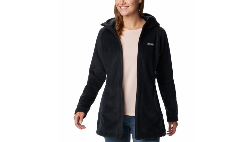 Columbia Benton Springs II Long Hoodie - Womens, Black, Large, 1556961010BlackL