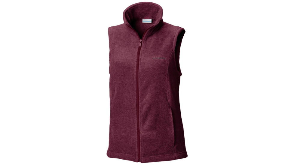 Columbia Benton Springs Vest, Rich Wine, Extra Small - Womens, 1372121624-XS