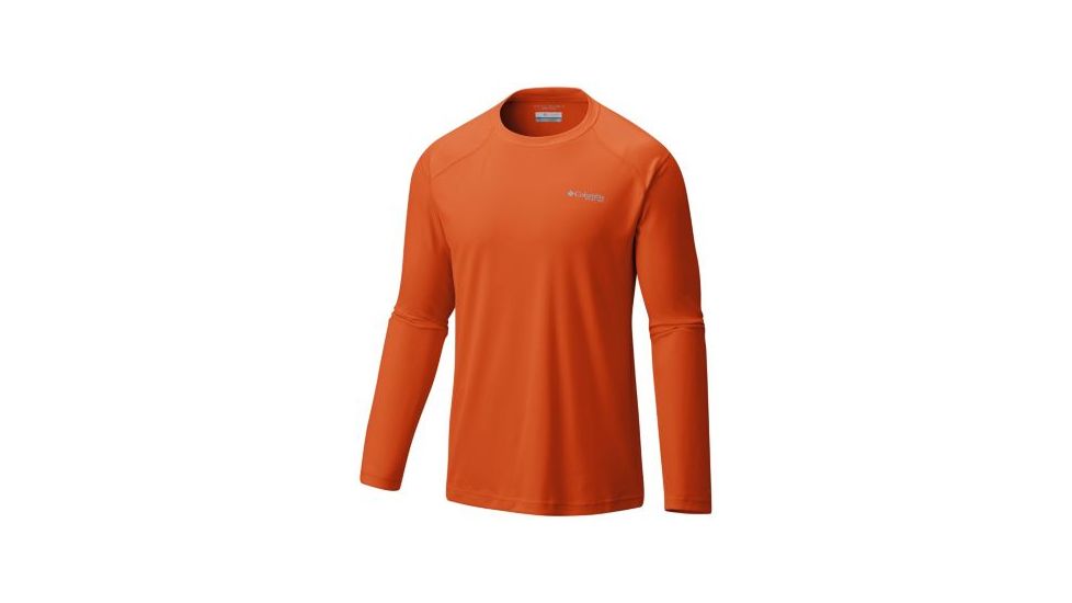 Columbia Blood and Guts III Long Sleeve Knit Shirt - Mens, Backcountry Orange, Extra Large, 1577171866-XL