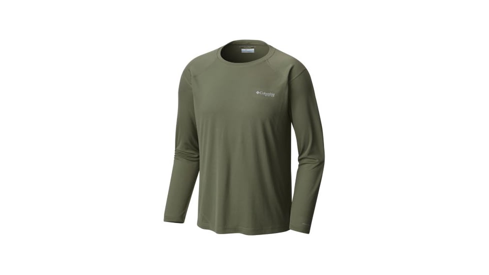 Columbia Blood and Guts III Long Sleeve Knit Shirt - Mens, Cypress, Extra Large, 1577171316-XL