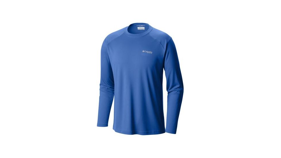 Columbia Blood and Guts III Long Sleeve Knit Shirt - Mens, Vivid Blue, Medium, 1577171487-M