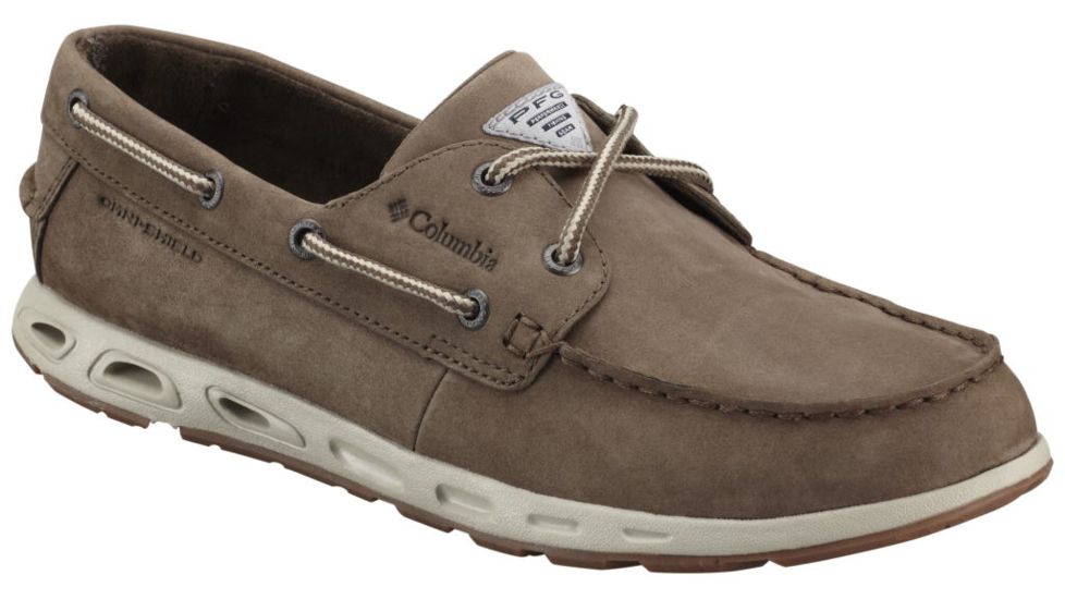Columbia Bonehead Vent Leather PFG Watersport Shoe - Men's-Mud/Stone-Medium-8 US