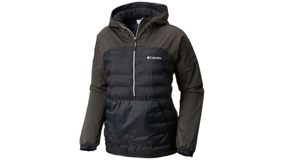Columbia Bonus Mile Hybrid Pullover Jacket - Womens, Black, Shark, L 1770851010L