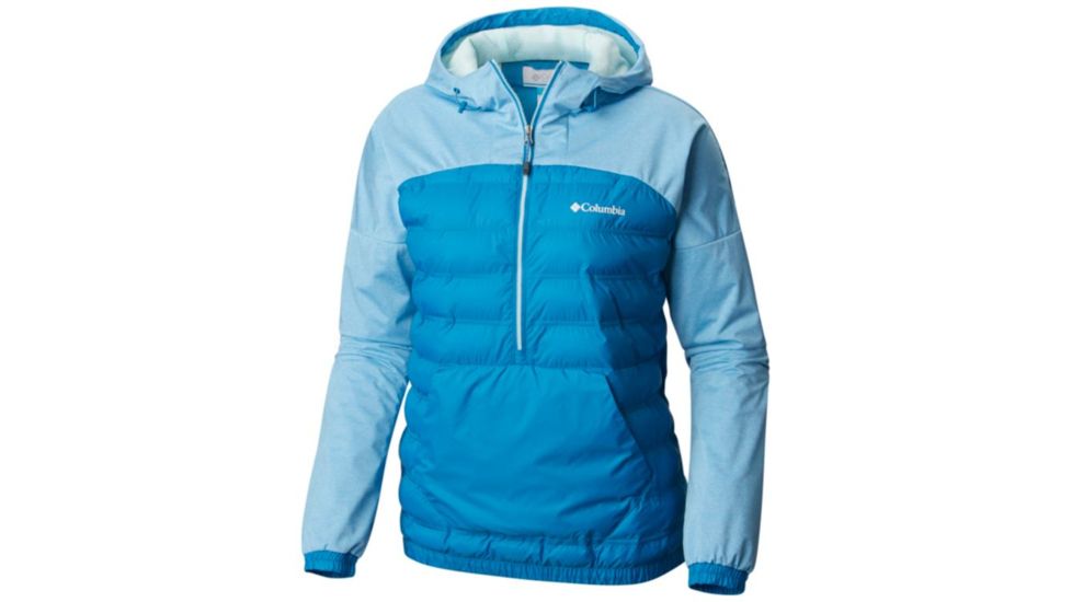 Columbia Bonus Mile Hybrid Pullover Jacket - Womens, Dark Cyan, Blue Sky, L 1770851455L