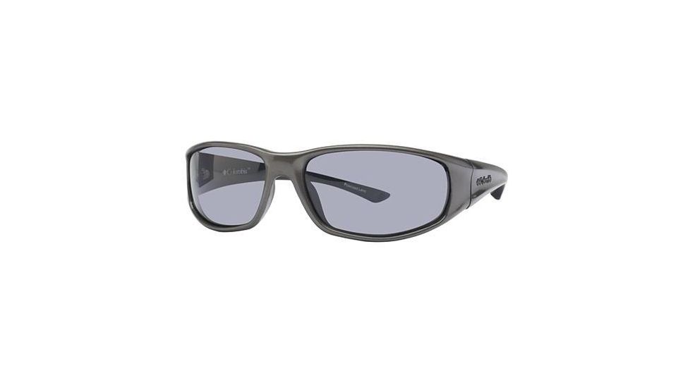 Columbia Borrego Sunglasses - Metallic Gunmetal Black Frame, Smoke Lens, 61/16mm CBBORREGOPZ610