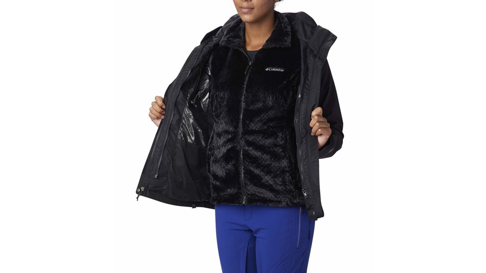Columbia Bugaboo II Fleece Interchange Jacket, Black, 2X - Womens, 1799243010-2X
