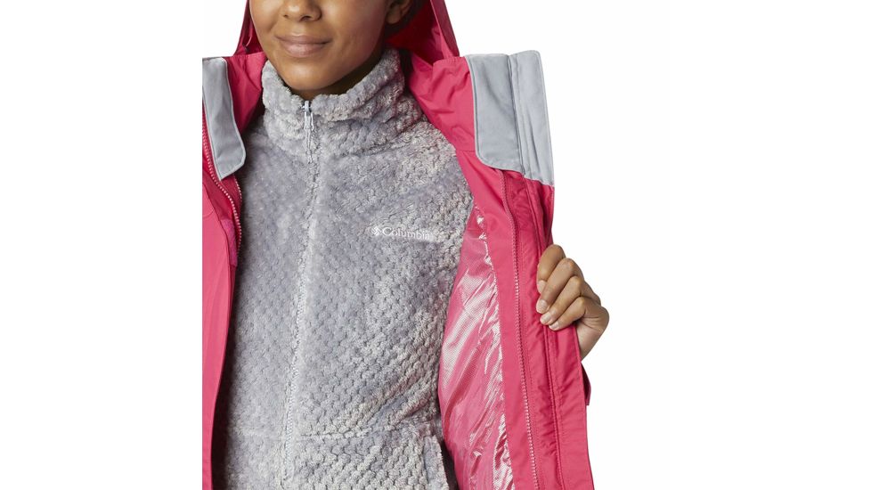 Columbia Bugaboo II Fleece Interchange Jacket, Cactus Pink, 1X - Womens, 1799243612-1X