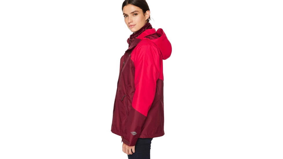 Columbia Bugaboo II Fleece Interchange Jacket, Rich Wine, Red Mercury, 1X - Womens, 1799243624-1X