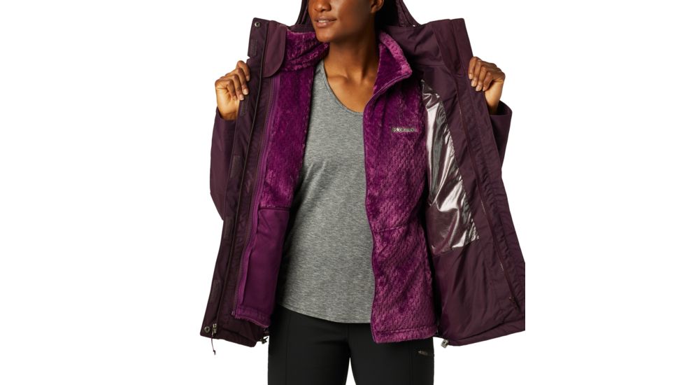 Columbia Bugaboo II Fleece Interchange Jacket - Womens, Black Cherry, Extra Small, 1799241522-XS