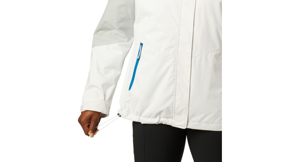 Columbia Bugaboo II Fleece Interchange Jacket - Womens, White, Cirrus Grey, Large, 1799241100-L
