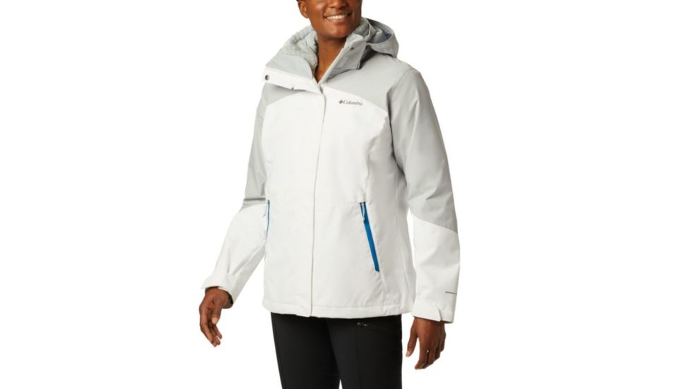 Columbia Bugaboo II Fleece Interchange Jacket - Womens, White, Cirrus Grey, Large, 1799241100-L