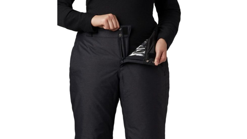 Columbia Bugaboo OH Pant, Black, Black, 1X, Regular Inseam - Womens, 1623353011-1X-R