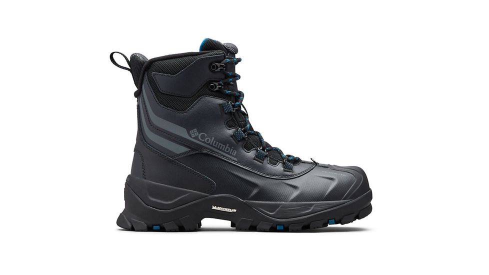 Columbia Bugaboot Plus IV Omni-Heat Boot - Mens, Black/Phoenix Blue, 9.5 US, Medium, 1791201010-9.5