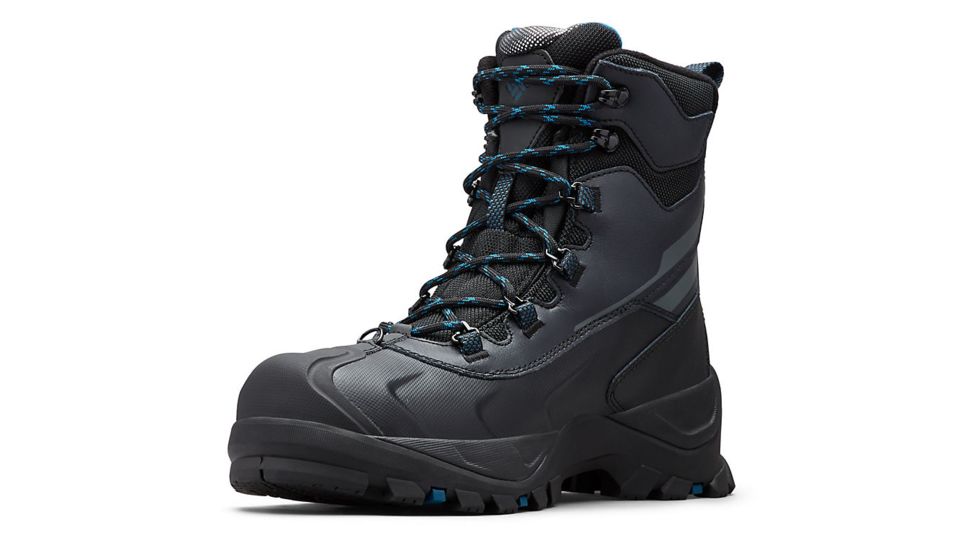 Columbia Bugaboot Plus IV Omni-Heat Boot - Mens, Black/Phoenix Blue, 9.5 US, Medium, 1791201010-9.5