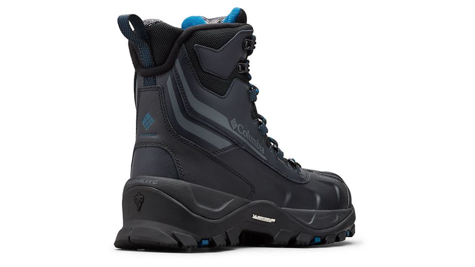 Columbia Bugaboot Plus IV Omni-Heat Boot - Mens, Black/Phoenix Blue, 9.5 US, Medium, 1791201010-9.5