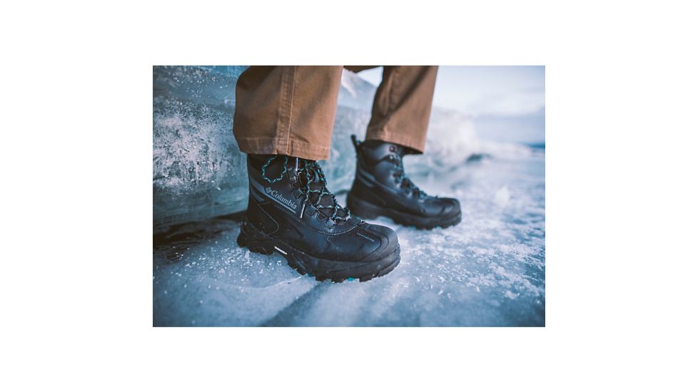 Columbia Bugaboot Plus IV Omni-Heat Boot - Mens, Black/Phoenix Blue, 9.5 US, Medium, 1791201010-9.5