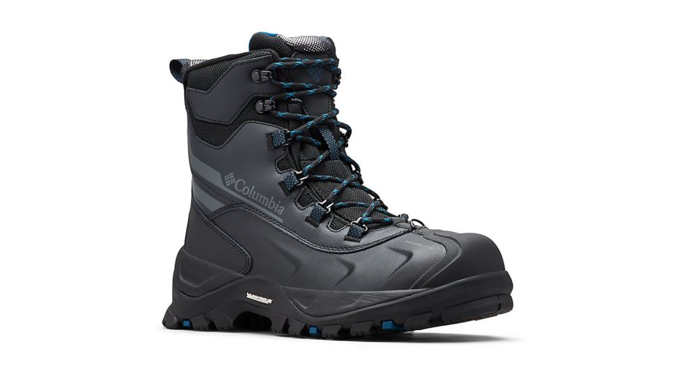 Columbia Bugaboot Plus IV Omni-Heat Boot - Mens, Black/Phoenix Blue, 9.5 US, Medium, 1791201010-9.5