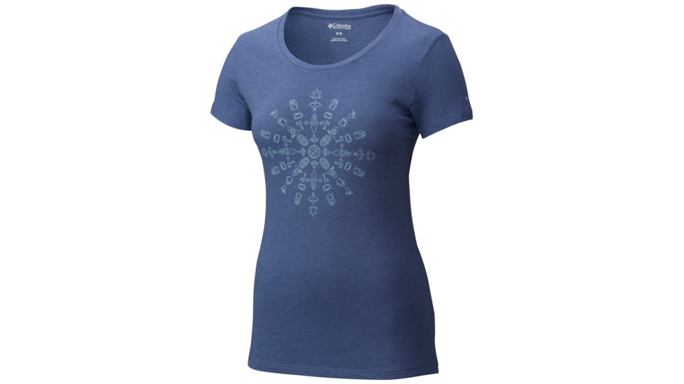 Columbia Camp Columbia Short Sleeve T-Shirt - Women's-Bluebell-Large