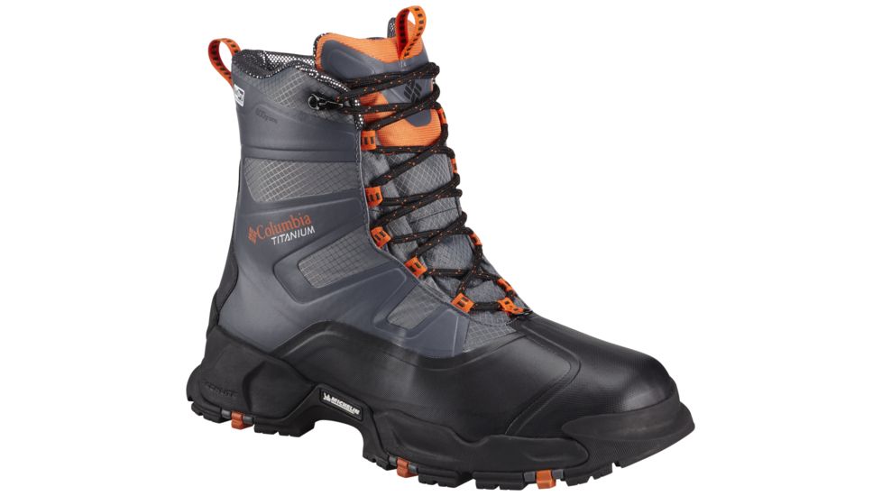 Columbia Canuk Titanium Omni-Heat OutDry Winter Boot - Men's-Graphite/Heatwave-Medium-8.5