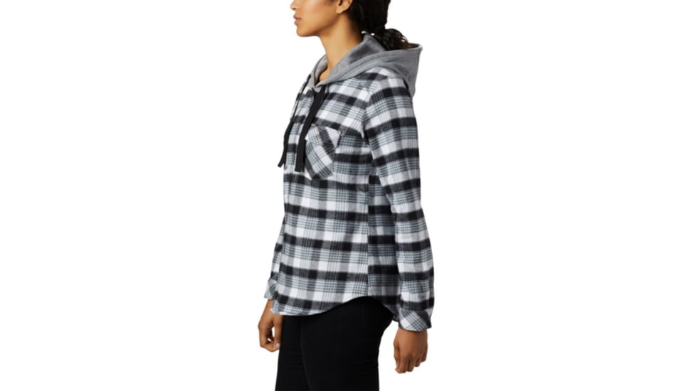 Columbia Canyon Point II Shirt Jac - Womens, Black Check, Medium, 1739321010-M