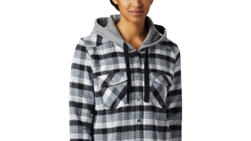 Columbia Canyon Point II Shirt Jac - Womens, Black Check, Medium, 1739321010-M