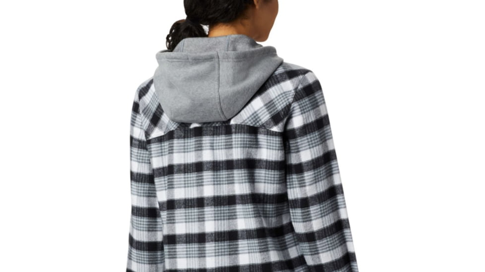 Columbia Canyon Point II Shirt Jac - Womens, Black Check, Medium, 1739321010-M