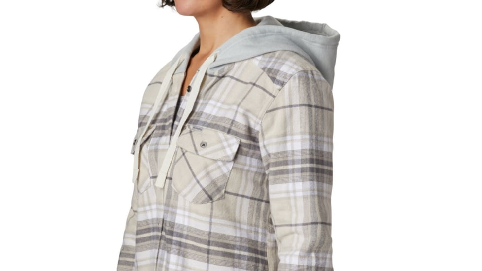 Columbia Canyon Point II Shirt Jac - Womens, Chalk Plaid, Extra Small, 1739321192-XS